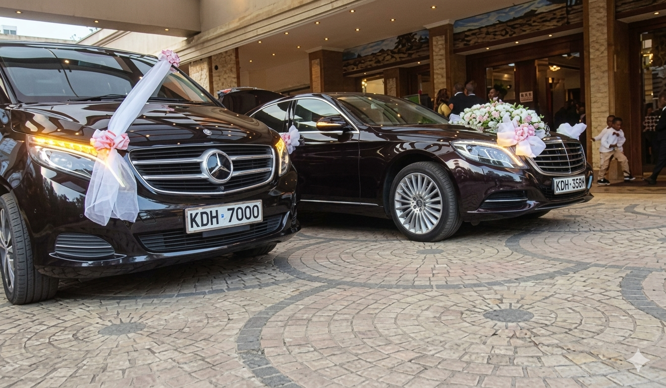 Wedding car hire in Nairobi — executive sedan for events